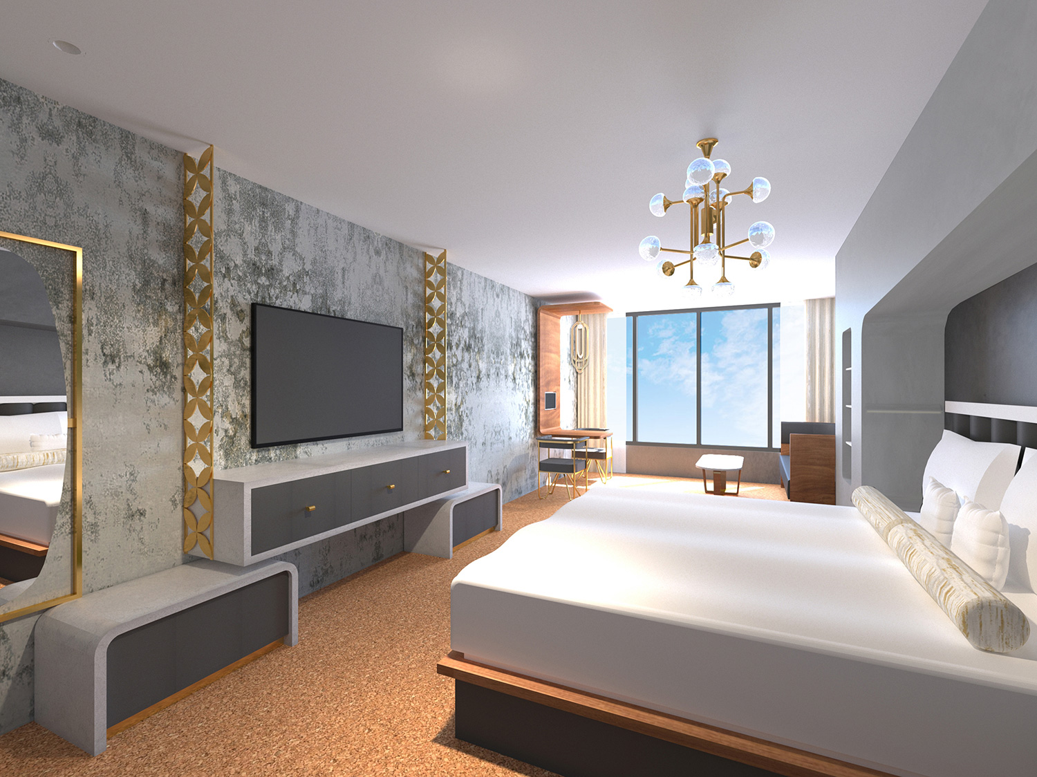 Conceptual Hotel Guest Room