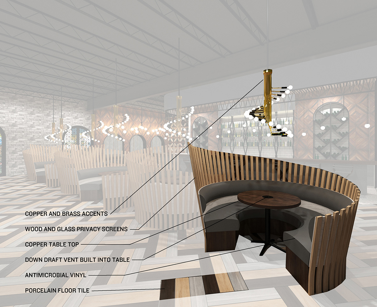 View Highlighting Design Features and Materials.