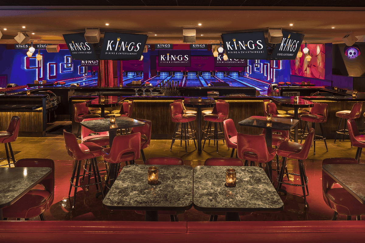 View of Concourse Bar and Bowling Lanes.