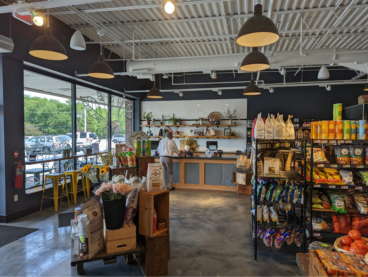 View of Cash Register Area.