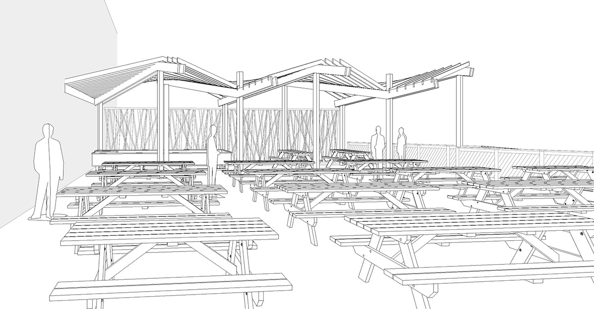 View of Conceptual Trellis Design.